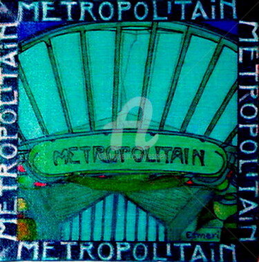 Painting titled "METROPOLITAIN" by Esmeri, Original Artwork, Acrylic