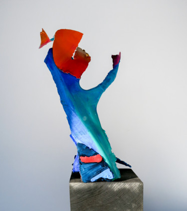 Skulptur mit dem Titel "Neptune" von Gérard Esquerre, Original-Kunstwerk, Metalle