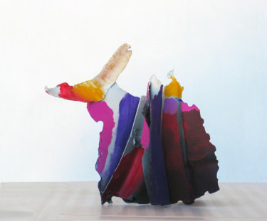 Sculpture intitulée "Hommage à Calder" par Gérard Esquerre, Œuvre d'art originale, Métaux