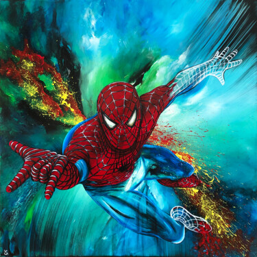 Schilderij getiteld ""Fantastic Spiderma…" door Estelle Barbet, Origineel Kunstwerk, Acryl
