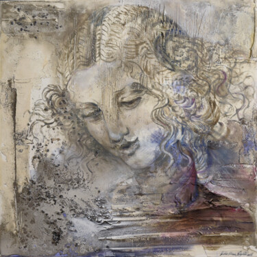 Peinture intitulée "Leda" par Ester Negretti, Œuvre d'art originale, Acrylique