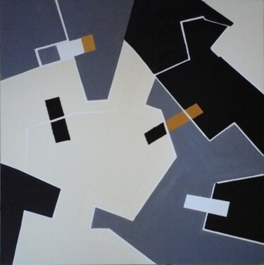 Malerei mit dem Titel "50x50-cm-constructi…" von Esteves De Cooman, Original-Kunstwerk, Acryl