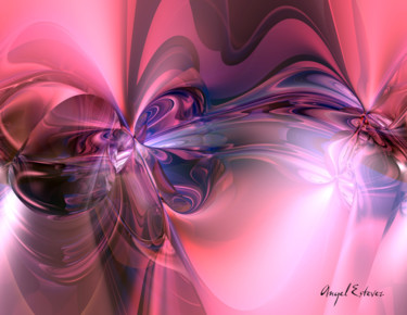 Digital Arts titled "Abstract 119" by Angel Estevez, Original Artwork, 3D Modeling