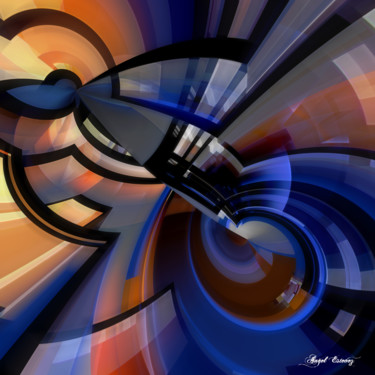 Digital Arts titled "Abstract 23" by Angel Estevez, Original Artwork, 3D Modeling