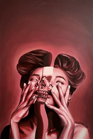 Painting titled "A part of me died l…" by Etery Sidyakina, Original Artwork, Oil