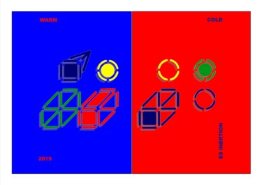 Arts numériques intitulée "WARM / COLD" par Etienne Frouin (E9 Inertion), Œuvre d'art originale, Peinture numérique