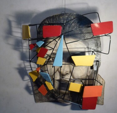 Скульптура под названием "L'oeuvre dans l'esp…" - Etienne Frouin (E9 Inertion), Подлинное произведение искусства, Дерево