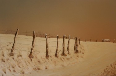 图画 标题为“Douceur hivernal ch…” 由Etienne Guérinaud, 原创艺术品, 粉彩 安装在纸板上