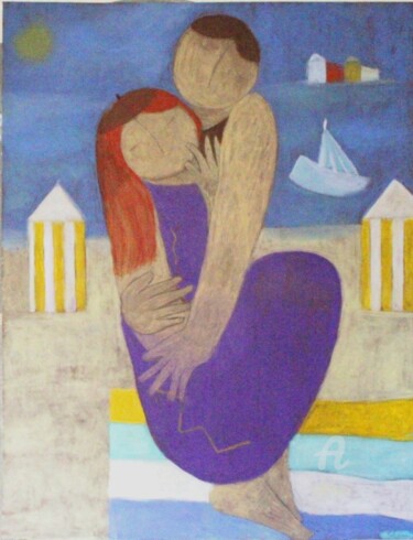 Peinture intitulée "Peut-être prendrons…" par Etolessence, Œuvre d'art originale, Pastel