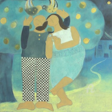 Peinture intitulée "Danse aux fruits d'…" par Etolessence, Œuvre d'art originale