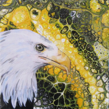 Schilderij getiteld "Eagle" door Ellen Hendrikx, Origineel Kunstwerk, Acryl