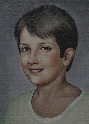 Картина под названием "Портрет мальчика (р…" - Geka2005, Подлинное произведение искусства, Масло