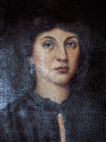 Картина под названием "Женский портрет." - Geka2005, Подлинное произведение искусства, Масло