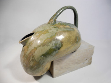 Sculpture titled "Jarra Fugitiva" by María Eugenia Piacentini Veron, Original Artwork, Ceramics