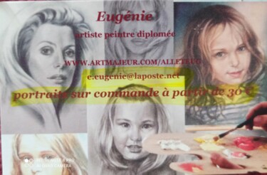 Peinture intitulée "Portrait de photo s…" par Eugenie Chervonna, Œuvre d'art originale, Huile