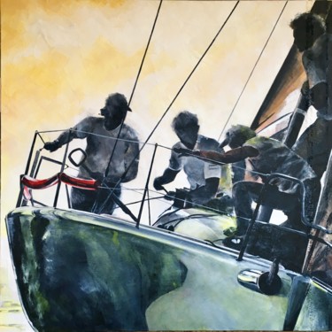Painting titled "Melges32" by Eugenio Giaccone, Original Artwork, Acrylic