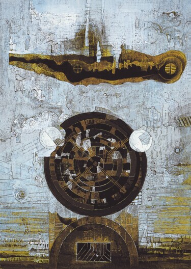 Arte digital titulada "Z cyklu: Znaki i sy…" por Eugeniusz Delekta, Obra de arte original, Pigmentos