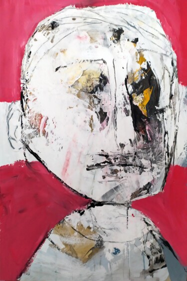 Painting titled "Enfant" by Eulogia Merle, Original Artwork, Acrylic