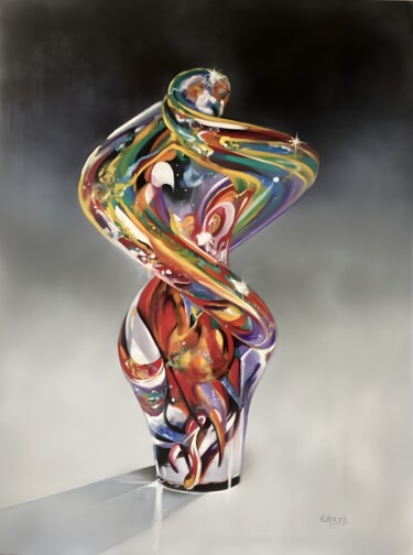 Pintura intitulada "Venetian Vase 4" por Eva Bazhenova, Obras de arte originais, Óleo