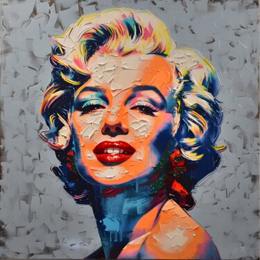 Digitale Kunst mit dem Titel "Marilyn Monroe" von Eva Bazhenova, Original-Kunstwerk, 2D digitale Arbeit