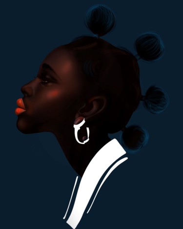 Digital Arts titled "African 2" by Evgeniya Abramova, Original Artwork, Digital Painting