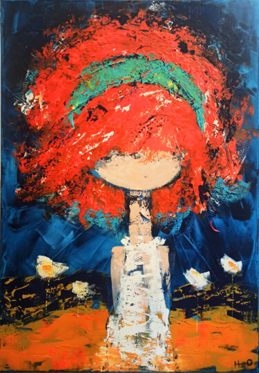 제목이 "Granola"인 미술작품 Eva Hidalgo로, 원작, 아크릴 나무 들것 프레임에 장착됨