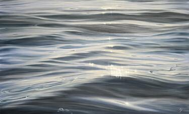 Картина под названием "Drifting in Light" - Eva Volf, Подлинное произведение искусства, Масло Установлен на Деревянная рама…