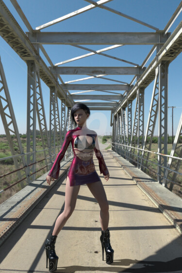 Arte digital titulada "Bridge closed" por Elvis Vargas (evargas), Obra de arte original, Modelado 3D