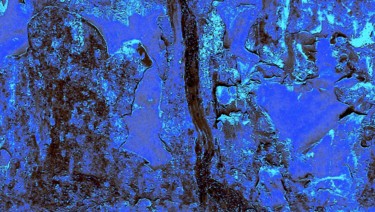 Photographie intitulée "PEINT EN BLEU" par Eve Cloarec, Œuvre d'art originale, Photographie numérique