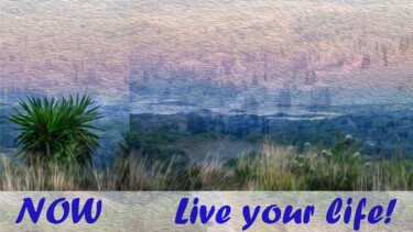 Photographie intitulée "Live your life" par Evelyn Cerys, Œuvre d'art originale, Collages