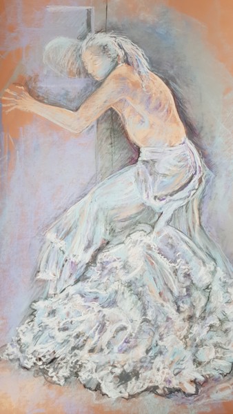 Desenho intitulada "Daïsuke Danseur de…" por Evelyne Chabaud, Obras de arte originais, Pastel