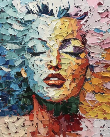 Картина под названием "Текстурная картина…" - Евгения Дувакина, Подлинное произведение искусства, Масло