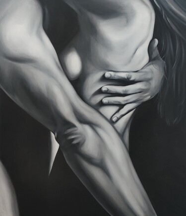 Картина под названием "Эротическое искусст…" - Евгения Дувакина, Подлинное произведение искусства, Масло