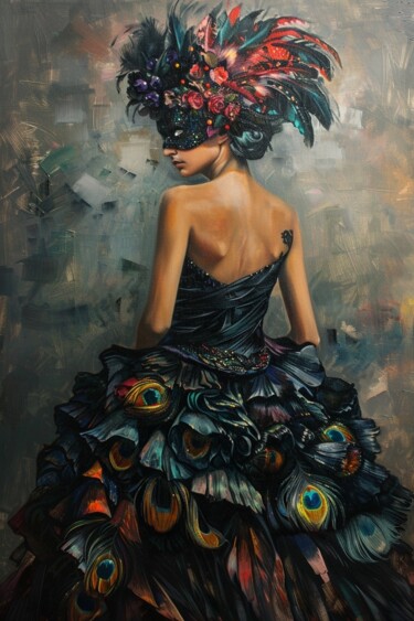 Картина под названием "Современная картина…" - Евгения Дувакина, Подлинное произведение искусства, Масло