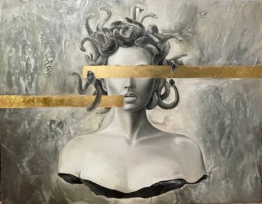 Картина под названием "Современное искусст…" - Евгения Дувакина, Подлинное произведение искусства, Масло