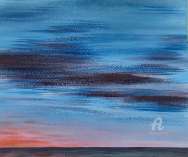 Malarstwo zatytułowany „Sea sky” autorstwa Evgenia Kiperiya, Oryginalna praca, Akryl