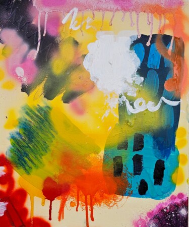 "Colori della felici…" başlıklı Tablo Evgenia Smirnova tarafından, Orijinal sanat, Akrilik Ahşap Sedye çerçevesi üzerine mon…