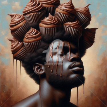 Arte digital titulada "Muffin." por Ievgeniia Bidiuk, Obra de arte original, Pintura Digital