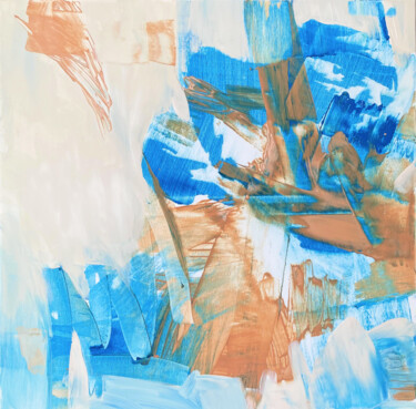 Pittura intitolato "Blue dream" da Evgeniya Zolotareva, Opera d'arte originale, Acrilico