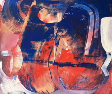 Pittura intitolato "Interlacement" da Evgeniya Zolotareva, Opera d'arte originale, Acrilico