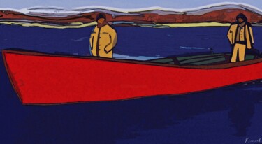 Цифровое искусство под названием "fisherman" - Евгений Кулешов, Подлинное произведение искусства, Цифровая печать