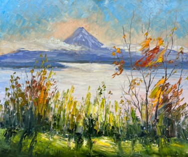 Peinture intitulée "Sunny bay in autumn" par Evgeniya Polyudova, Œuvre d'art originale, Huile