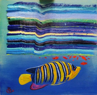 Pittura intitolato "Море1." da Evgeny Kovalchuk, Opera d'arte originale, Olio