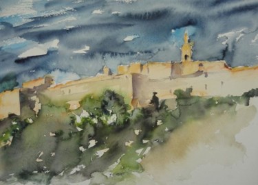 「The castell」というタイトルの絵画 Ewa Helzenによって, オリジナルのアートワーク