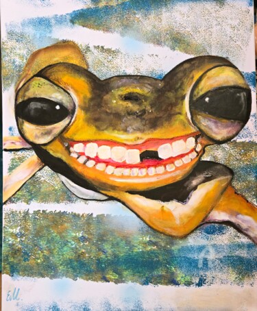 Painting titled "Selfie" by Ewa Mościszko, Original Artwork, Acrylic