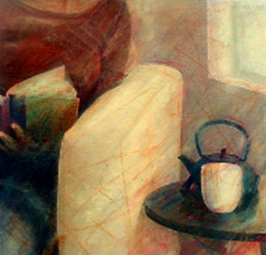 Malerei mit dem Titel "l'ora del tè" von Fabrizio Avena, Original-Kunstwerk, Airbrush