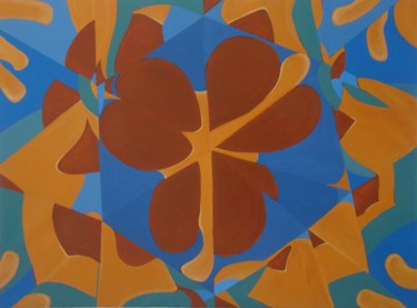 Ζωγραφική με τίτλο ""Revendo Matisse"" από Fabiana Lorentz, Αυθεντικά έργα τέχνης, Ακρυλικό