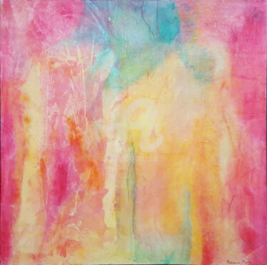 Peinture intitulée "NU COULEUR 4" par Fabienne Martin, Œuvre d'art originale, Huile