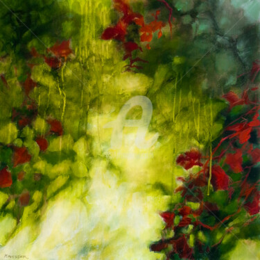 Peinture intitulée "La vigne vierge - a…" par Fabienne Monestier, Œuvre d'art originale, Acrylique