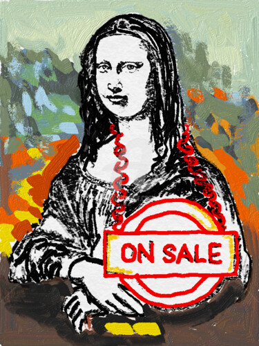 Arte digitale intitolato "on sale" da Fabio Presicce, Opera d'arte originale, Pittura digitale Montato su Telaio per barella…